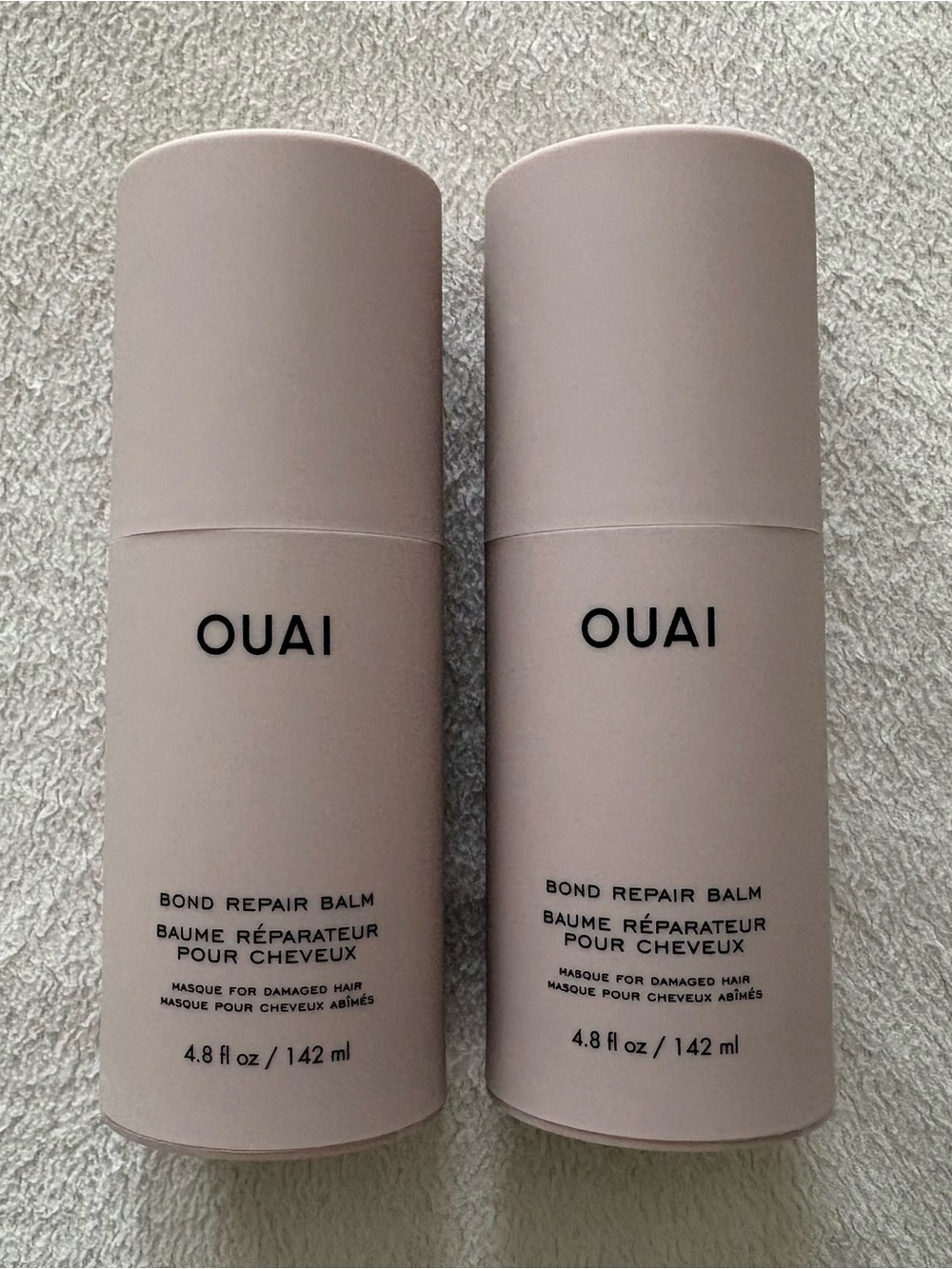 2 OUAI Bond Repair Balm Hair Mask for Damaged Hair 4.8 oz/142ml